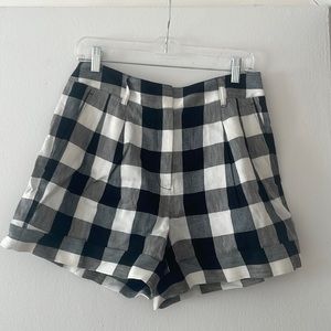 Kate Spade Black Gingham Shorts - Size 6